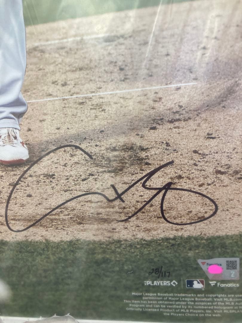 大谷翔平　直筆サイン入りフォト　2021年MVP記念　世界限定117枚