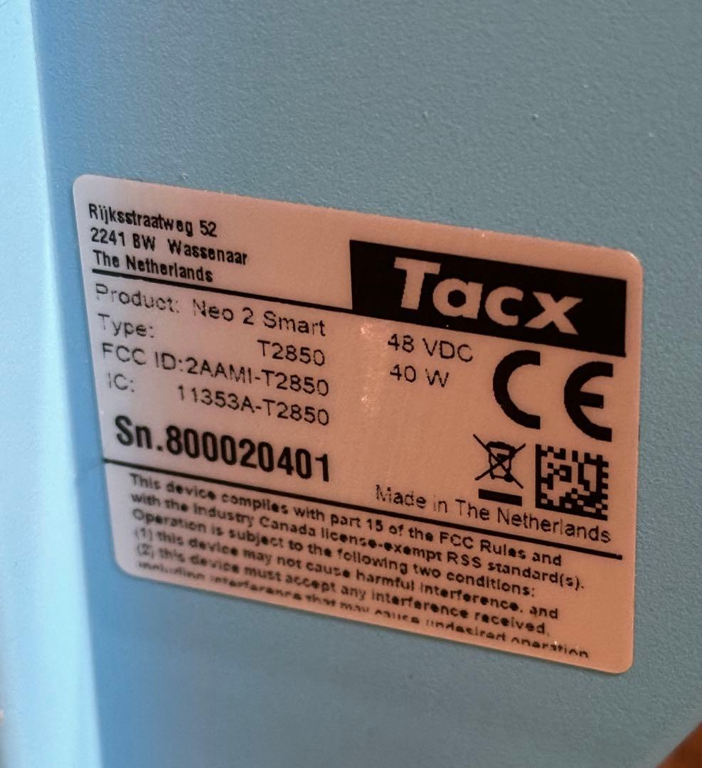 Garmin　スマートローラー　Tacx　Neo 2 Smart