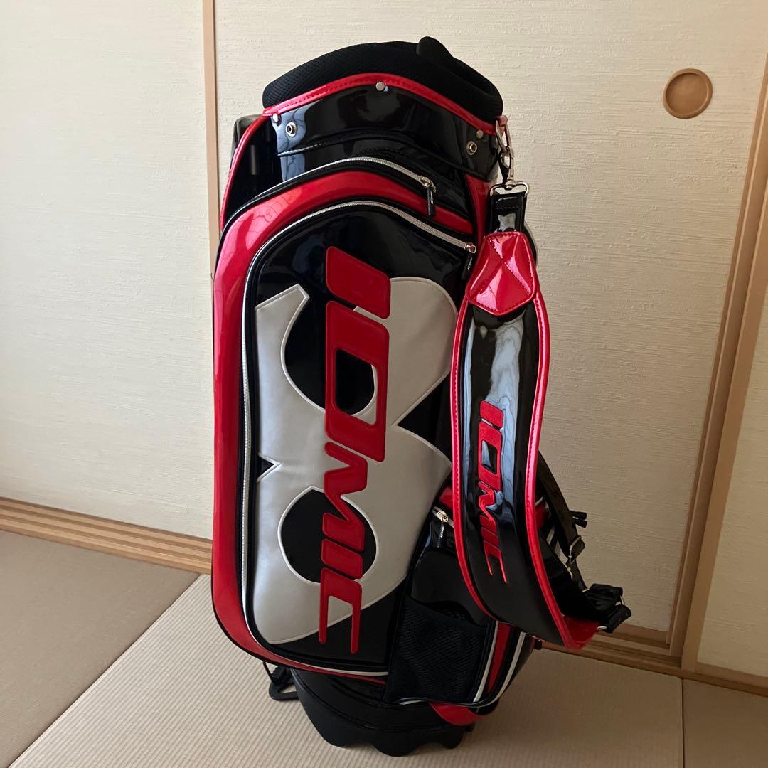イオミック キャディバッグ 黒/赤