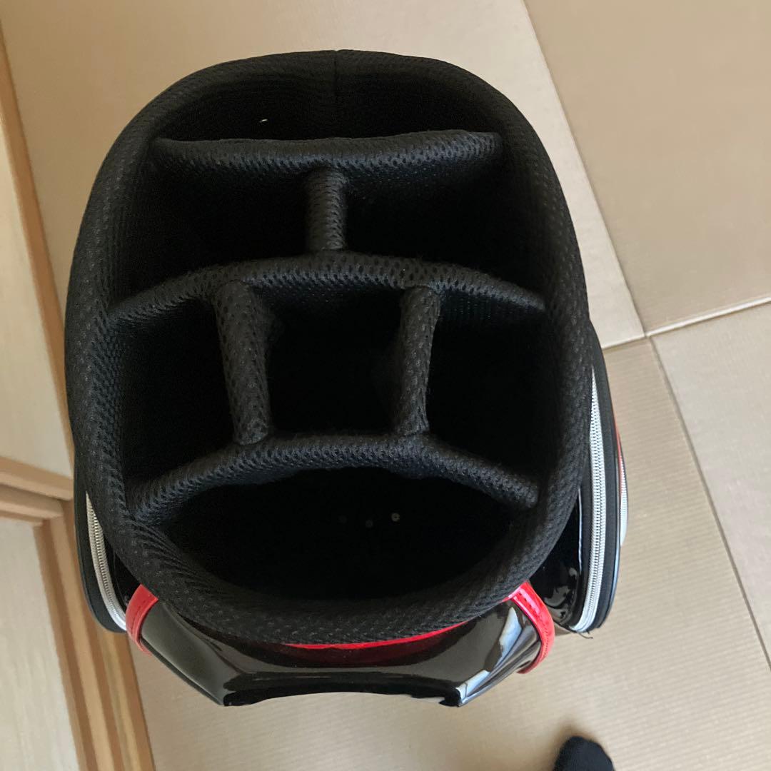 イオミック キャディバッグ 黒/赤