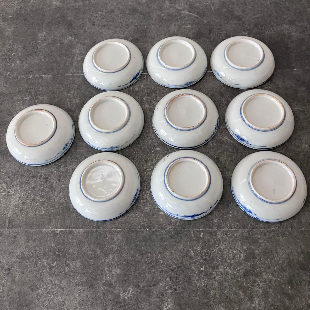 古伊万里　色絵　金彩　明治　小皿　10枚セット