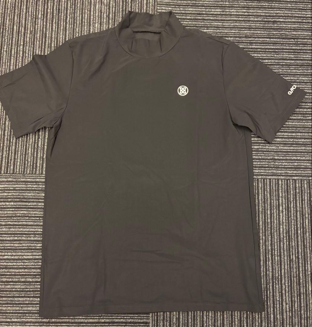 G/FORE ジーフォア　モックネック　半袖　ブラック