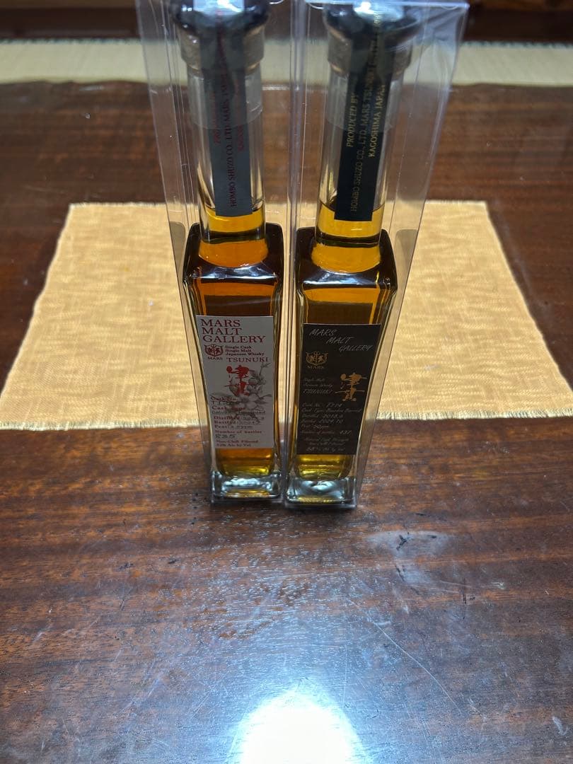 津貫　MARS モルトウイスキー 200ml 52% 58% 2本セット