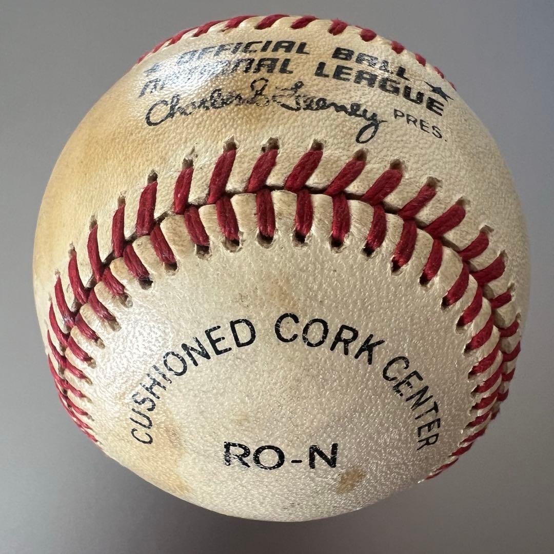 【至宝】ハンク・アーロン 直筆サイン入り MLB公式ボール（フィーニー会長時代）
