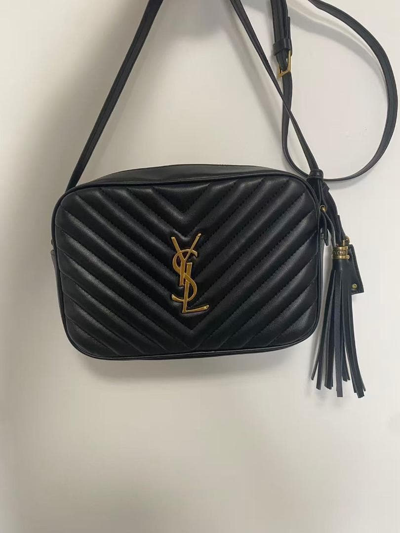 YSL 黒 キルティング ショルダーバッグ