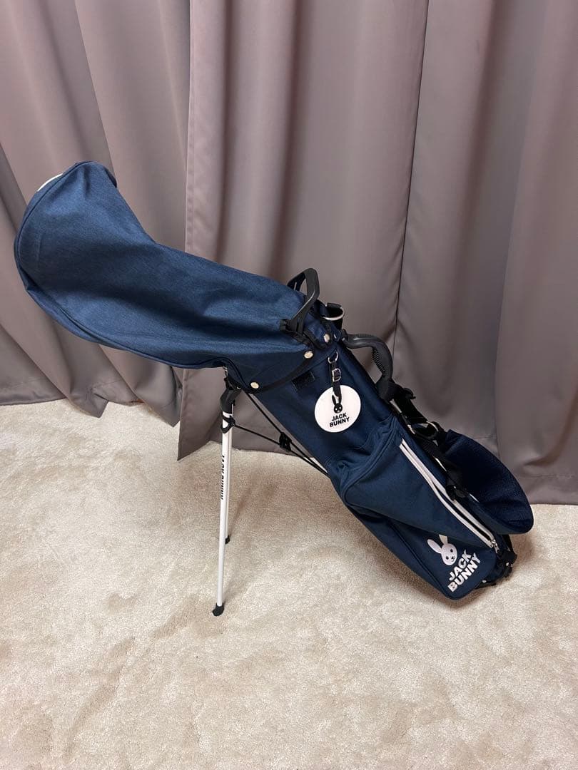 ジャックバニー キャディバッグ ネイビー