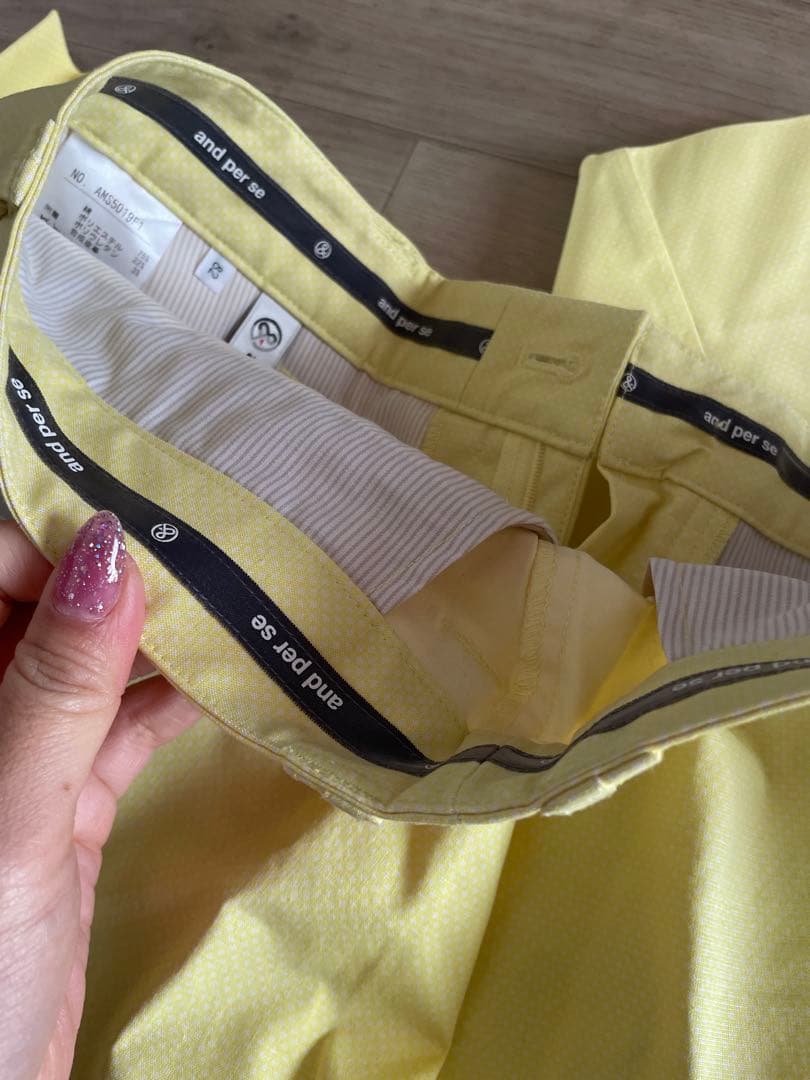 新品　and per se ゴルフパンツ