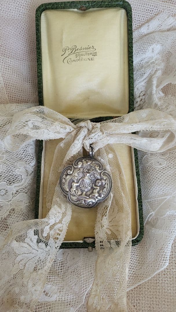 フランスアンティーク シルバー ラトル ガラガラ ④