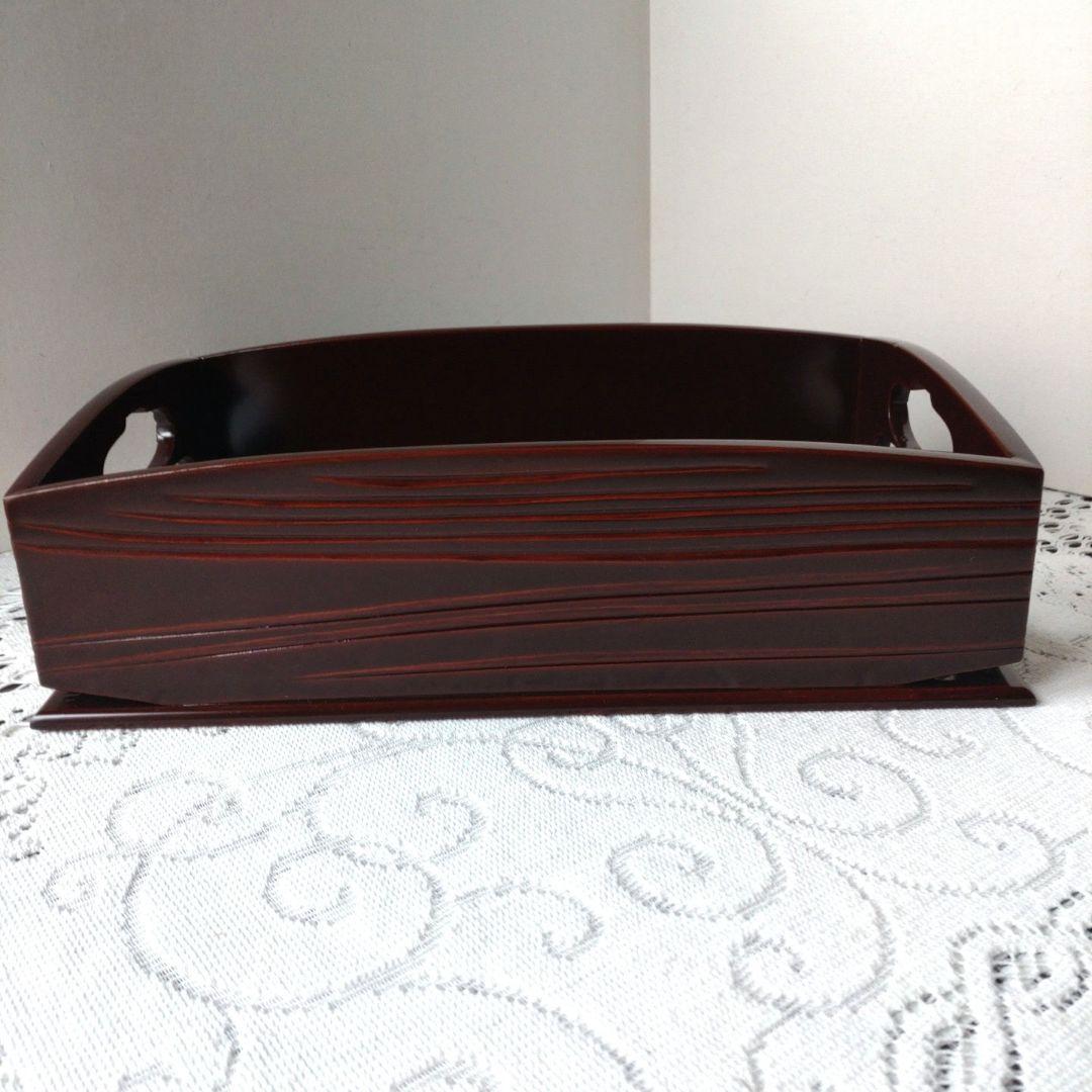 茶道具　莨盆　春慶塗　利休好瓢箪透かし