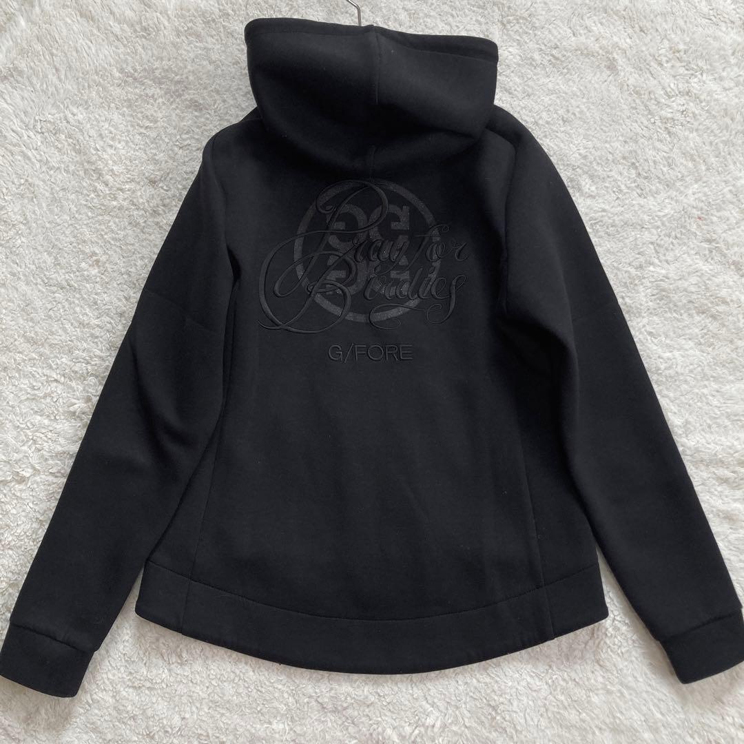 極美品・近年モデル✨G/FORE　ゴルフウェア　ジップアップパーカー　ロゴ　S位