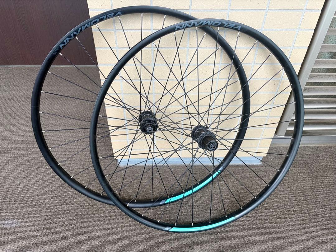 完成車外し29インチMTBホイール前後 シマノHG CenterLock QR