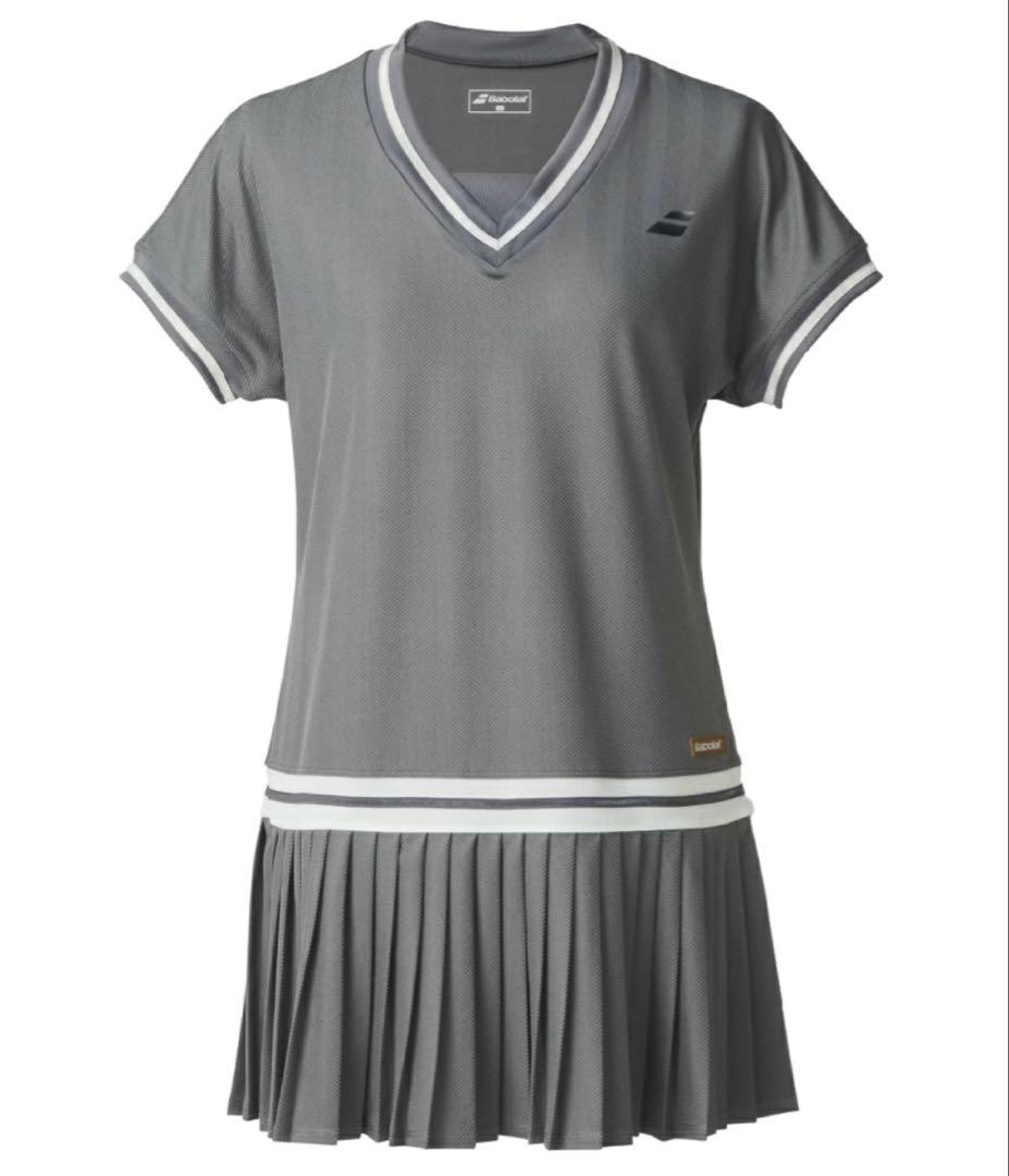 Babolat グレー Vネックワンピース　XL