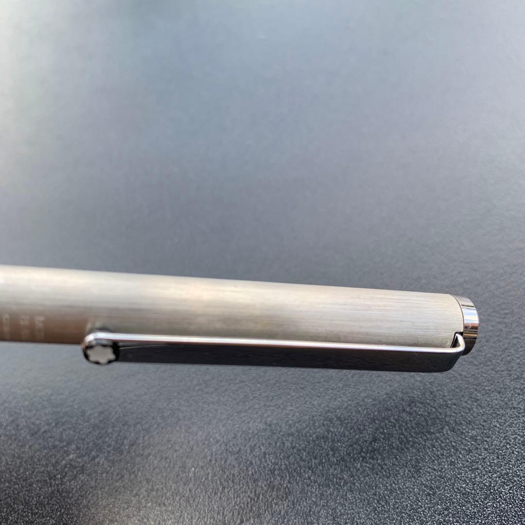 削り出し仕様Mont Blanc Germany 2色シルバー ボールペン