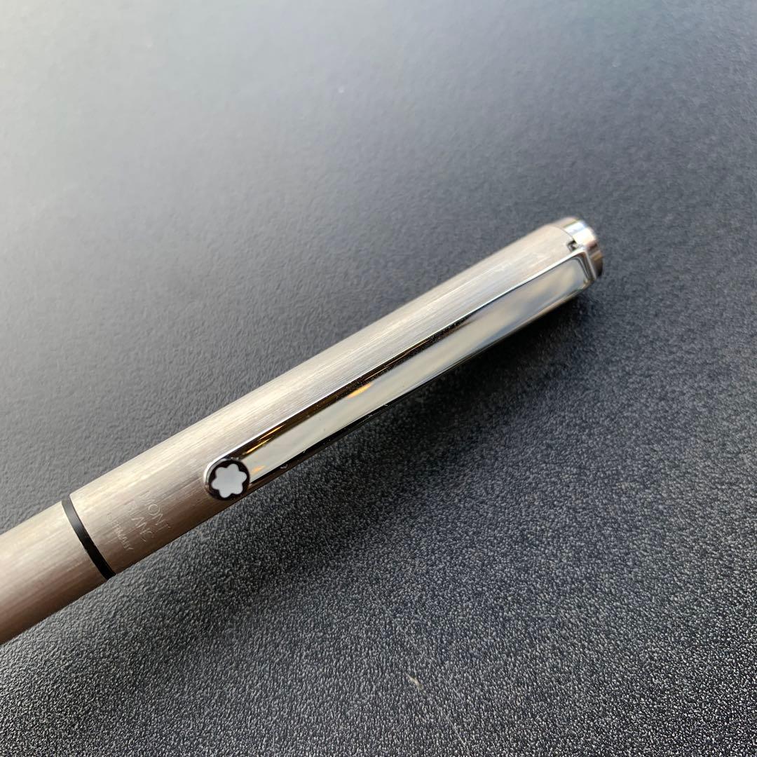 削り出し仕様Mont Blanc Germany 2色シルバー ボールペン