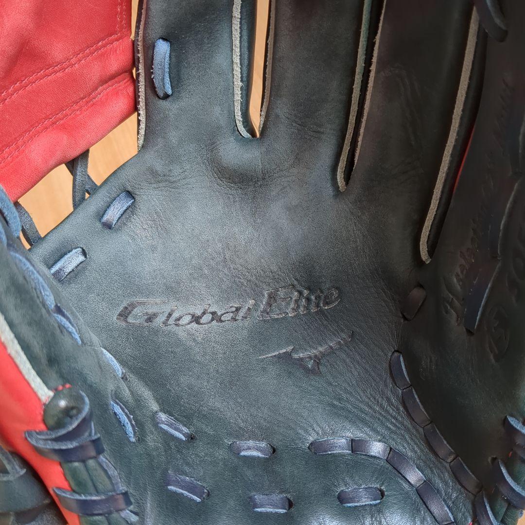 Mizuno ソフトボール用グローブ 赤/緑