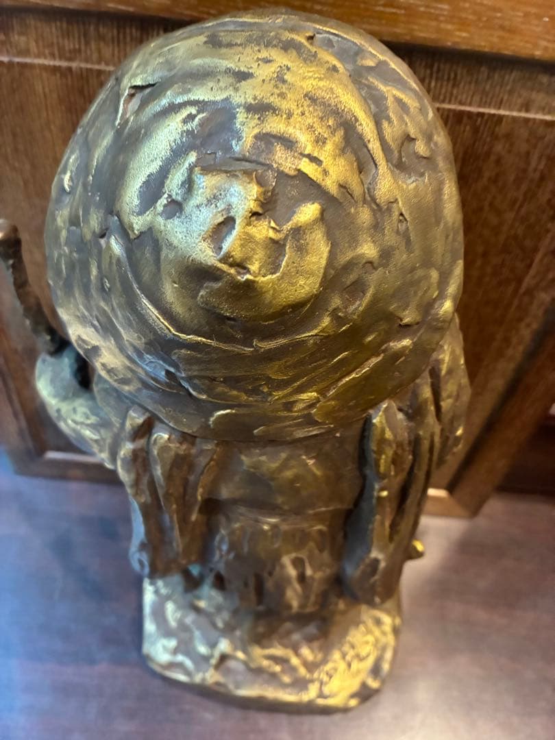 北村西望　大慈良寛　ブロンズ　1979制作　高さ38センチ　6.5キロ　良寛和尚