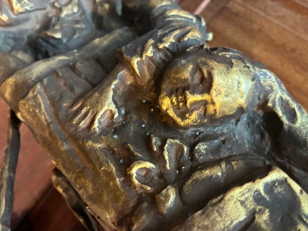 北村西望　大慈良寛　ブロンズ　1979制作　高さ38センチ　6.5キロ　良寛和尚