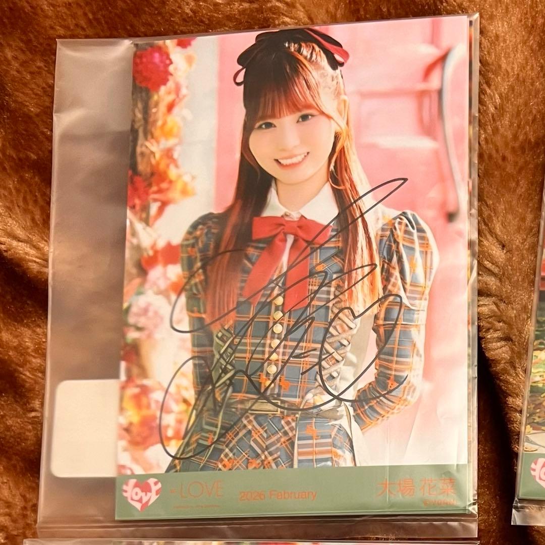 イコラブ　大場花菜　直筆　チュウ　ラブソングに襲われる