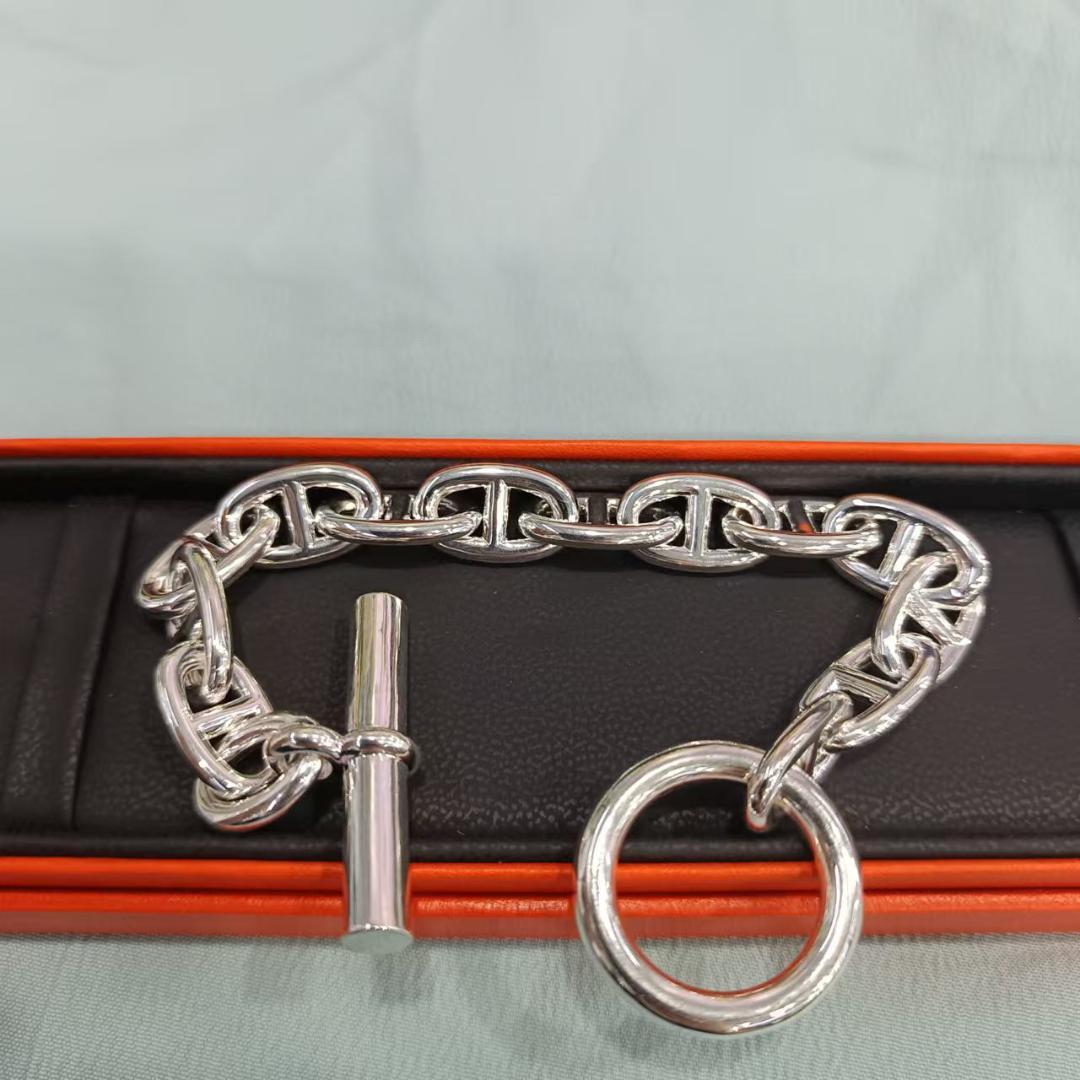 シェーヌダンクル シルバーブレスレット シルバー925 GM13コマ　銀　メンズ