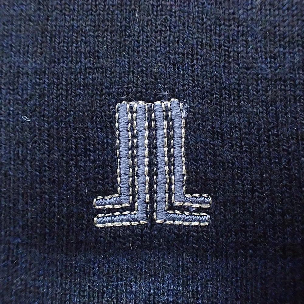 ★791 未使用ランバンスポール ニットパーカー 40 M ネイビー