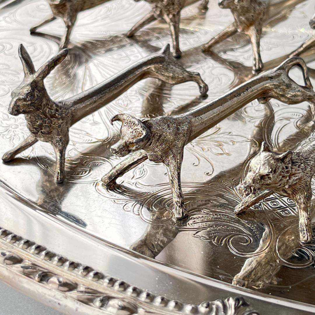 【仏蘭西】 ナイフレスト 10個組【シルバープレート】動物モチーフ