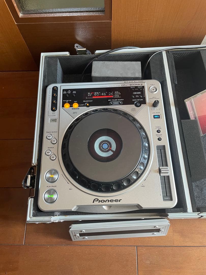 Pioneer パイオニアCDJ-800MK2 2台セット 専用ハードケース付き