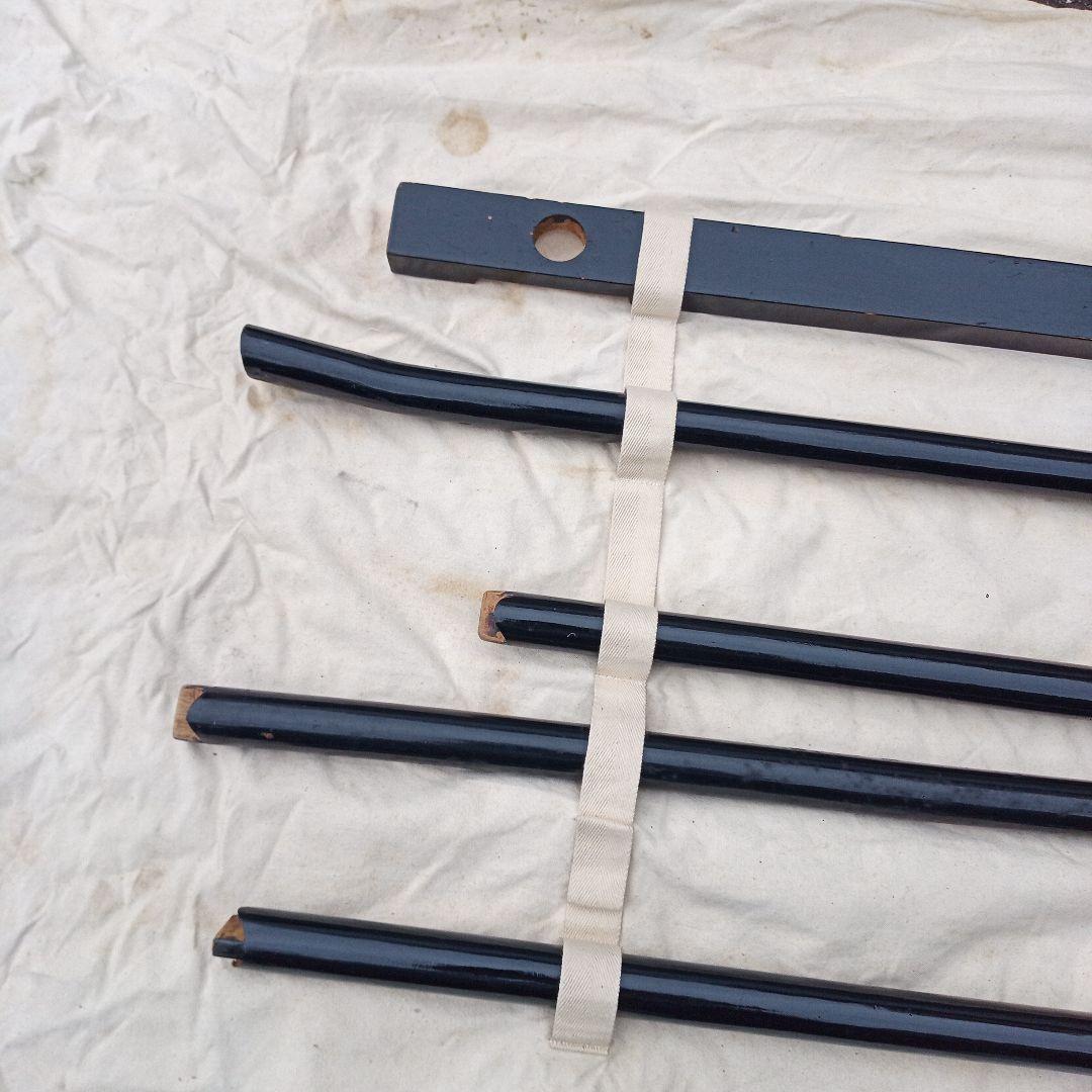 黒塗り木製パーツ