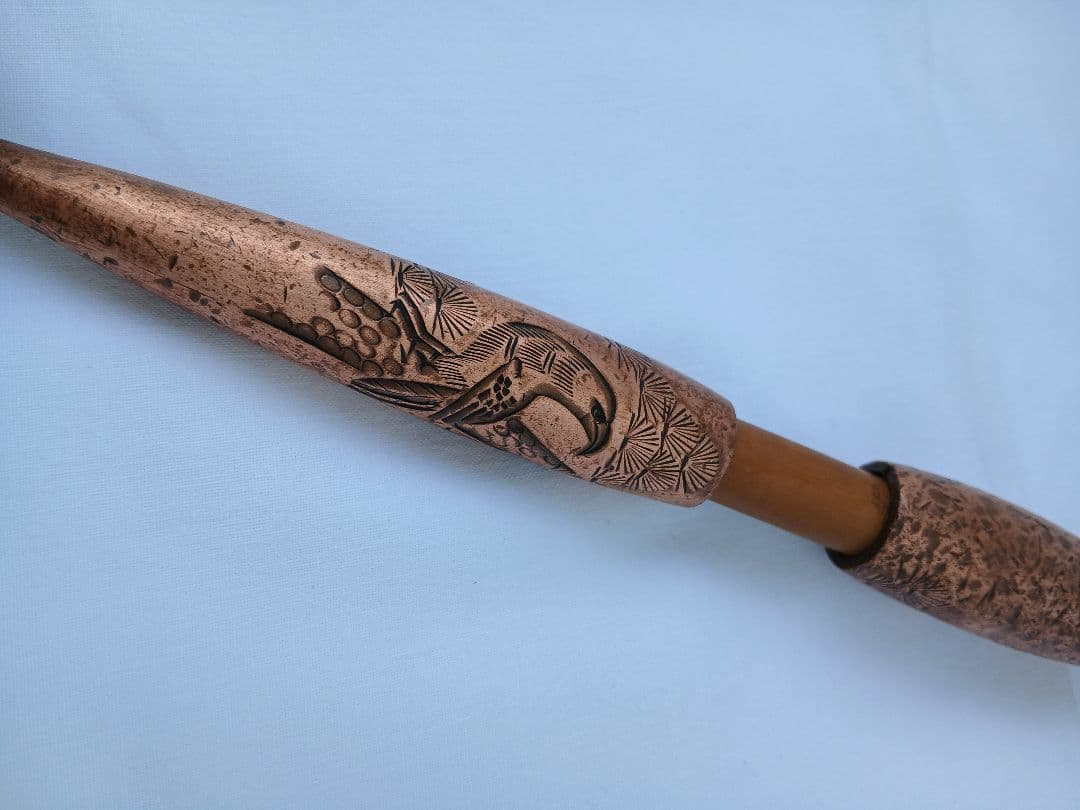 キセル　銅製　彫刻　煙管