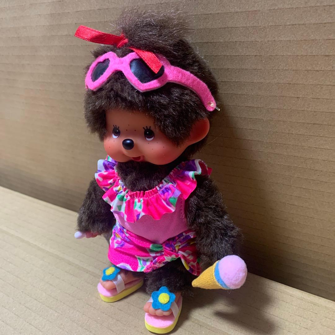 【希少】モンチッチ　水着　ピンク　アイス　MONCHHICHI