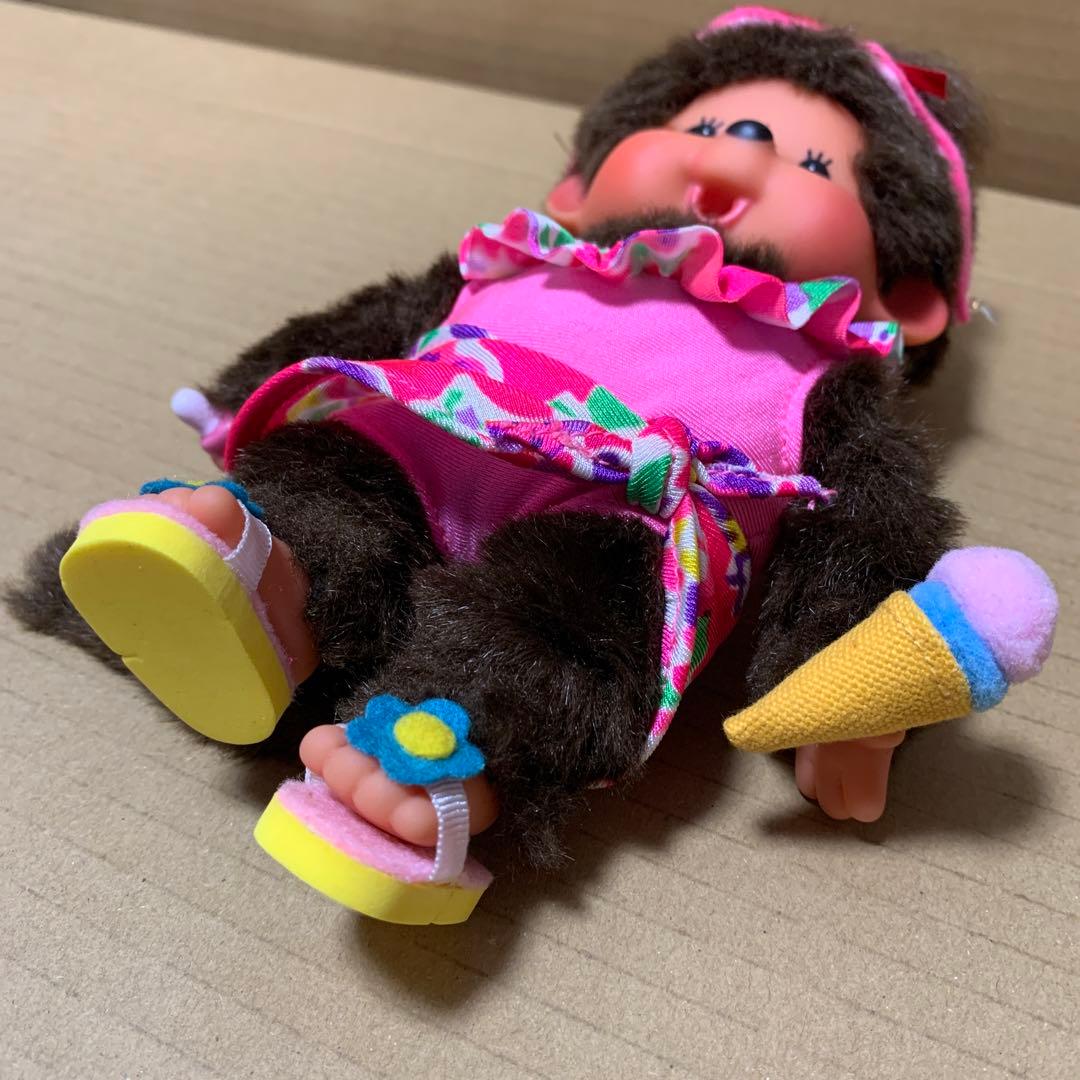 【希少】モンチッチ　水着　ピンク　アイス　MONCHHICHI