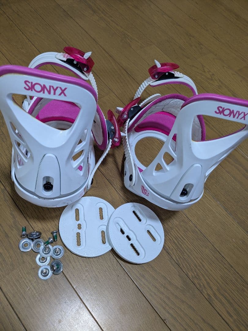 SIONYX ホワイト/ピンク　バイン ブーツセット　子供、レディース用