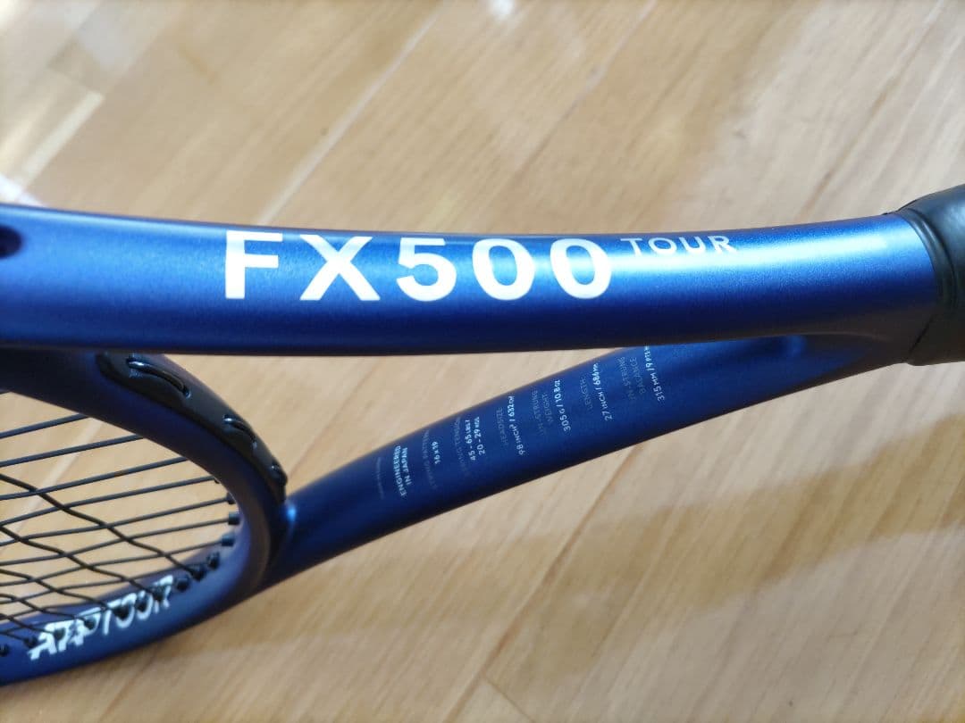 実測値有り　ダンロップ FX500TOUR 美品　ストリング張り立て