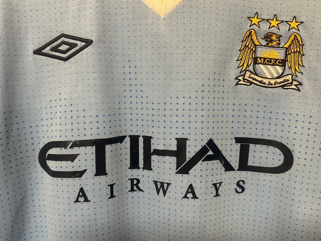 【バロテッリ#45】マンチェスターシティユニフォーム長袖11/12「サイズ42」