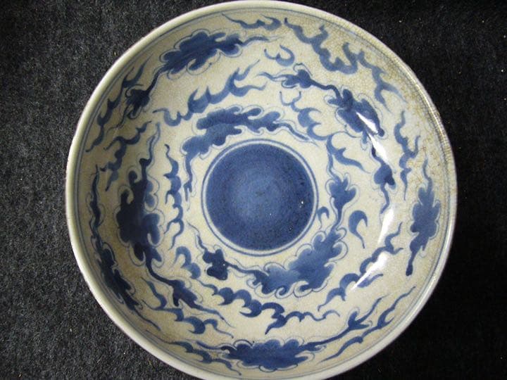 中国古磁器　清青花高碗