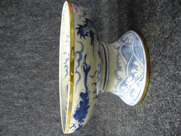 中国古磁器　清青花高碗