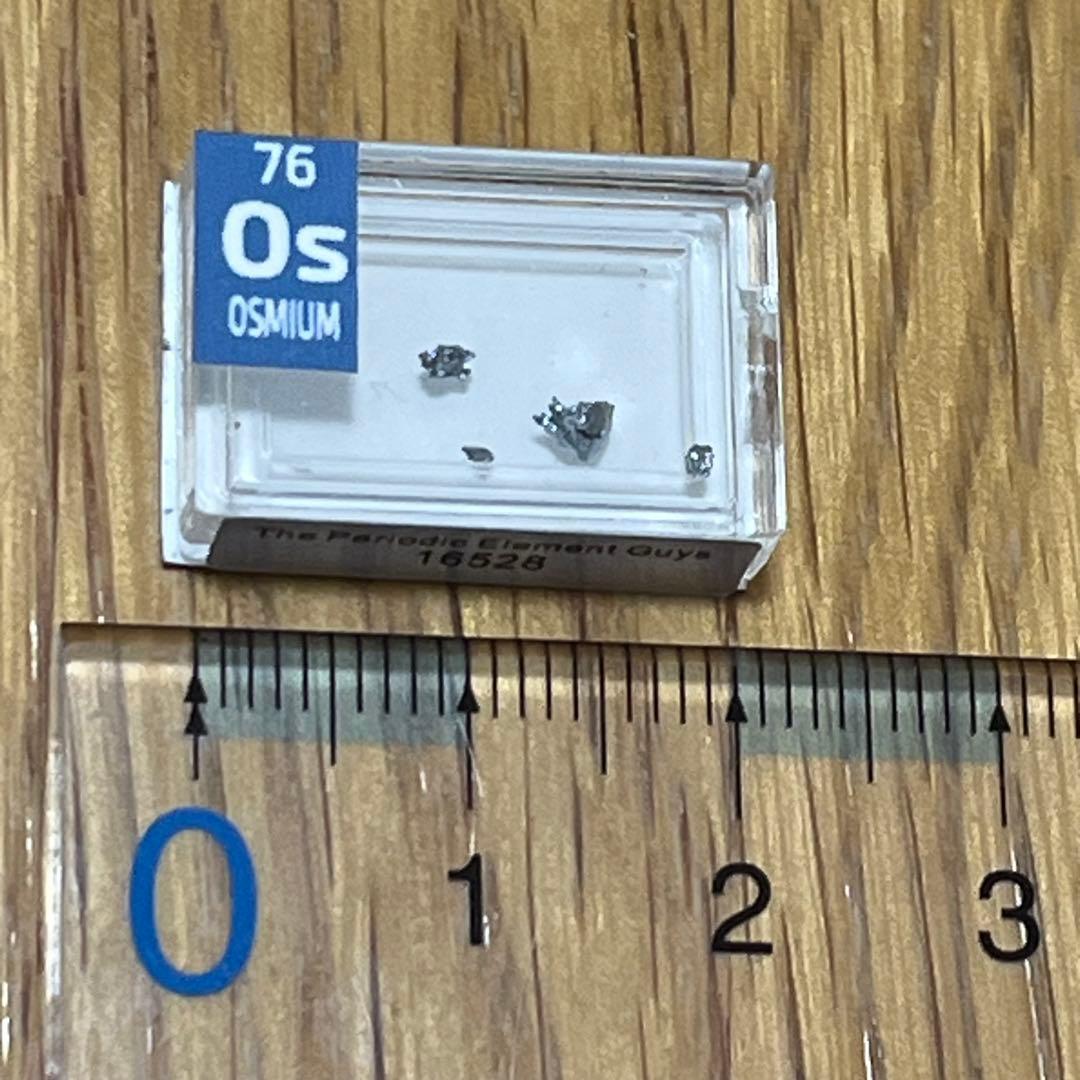 超希少！オスミウム99.9%レアメタル周期要素タイルクリスタル