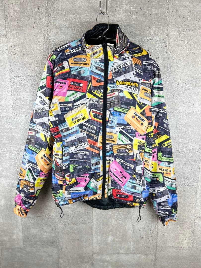 LOUDMOUTH 中綿 リバーシブルブルゾン カセット柄 ゴルフ