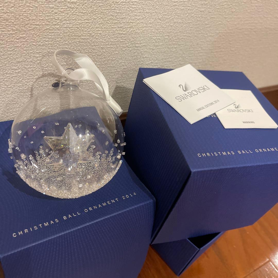 美品⚫︎スワロフスキー　クリスマス　ボール　オーナメント　２０１４