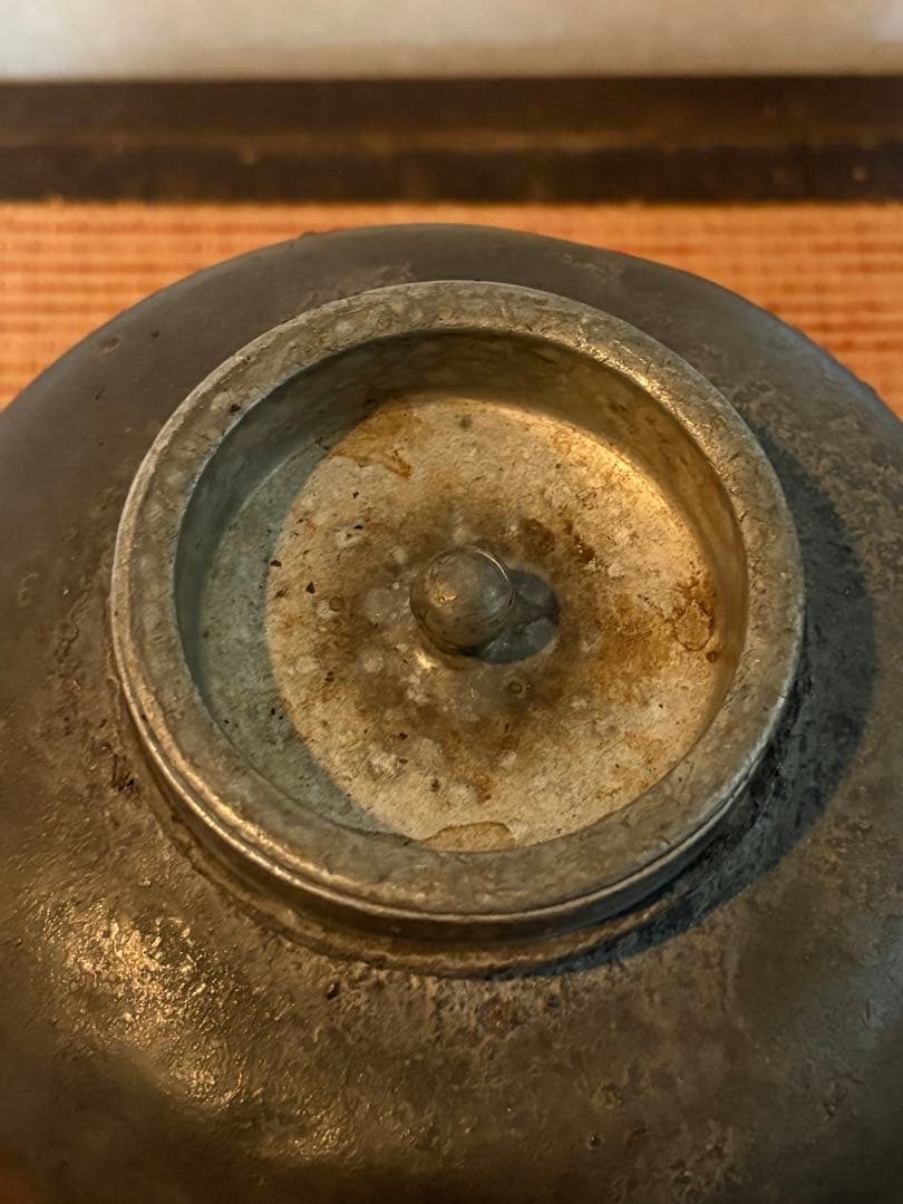 骨董　時代物　茶壺　古錫茶壺　3kg 古美術　アンティーク