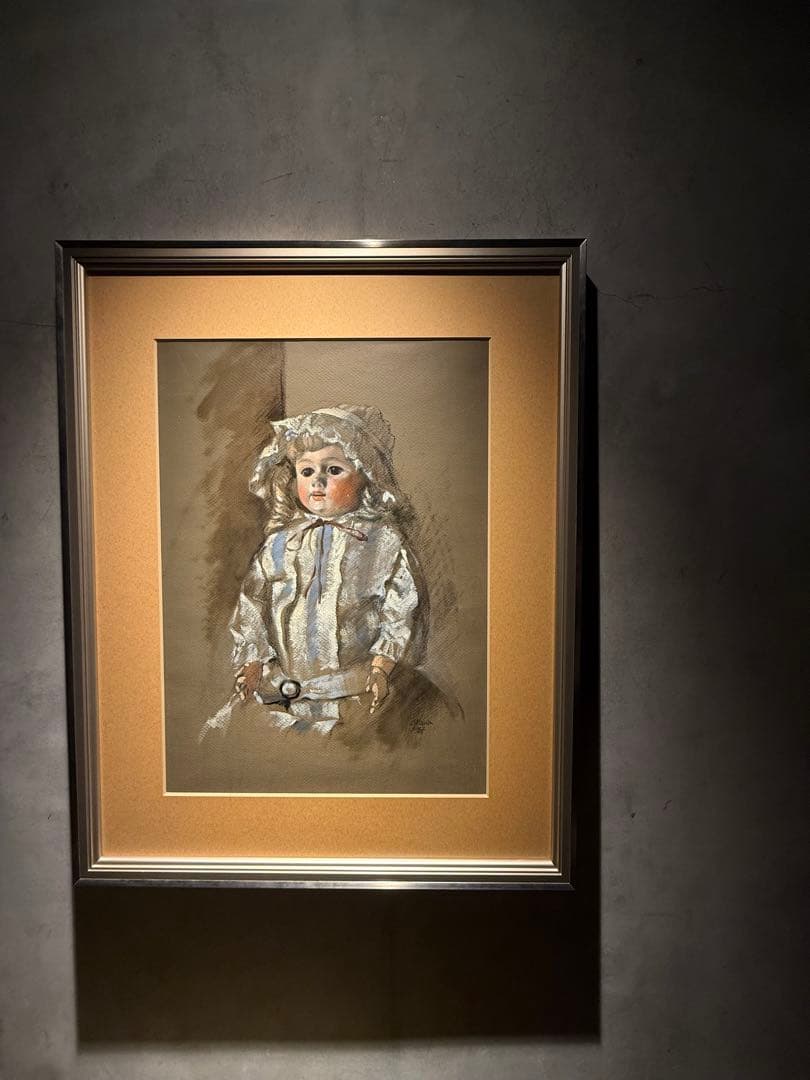 赤穴宏【人形】肉筆油彩画　直筆サインあり