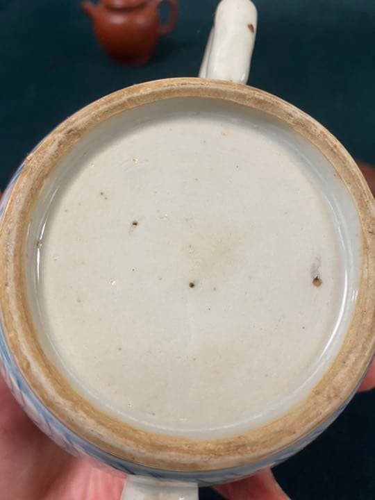 中国骨董 清時代 嘉庆年製，青花茶壷