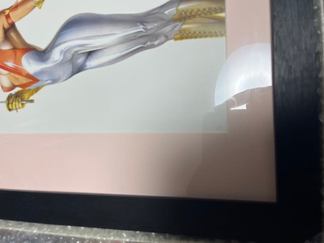 空山基　キューティーハニー　アートポスター　作者直筆サイン入り　額装