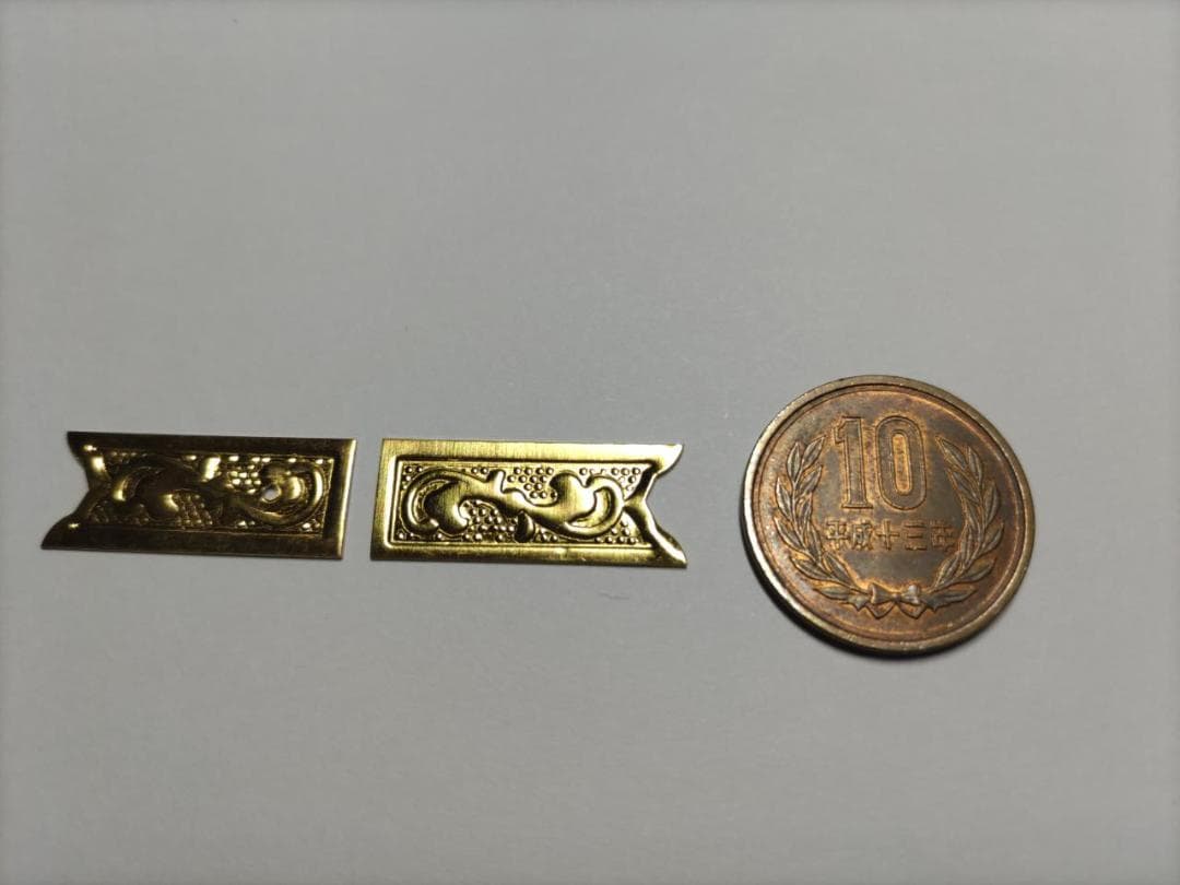 ★☆26ｍｍｘ 100枚【唐草真鍮金具】 神輿、山車、祭り、飾り真鍮金具