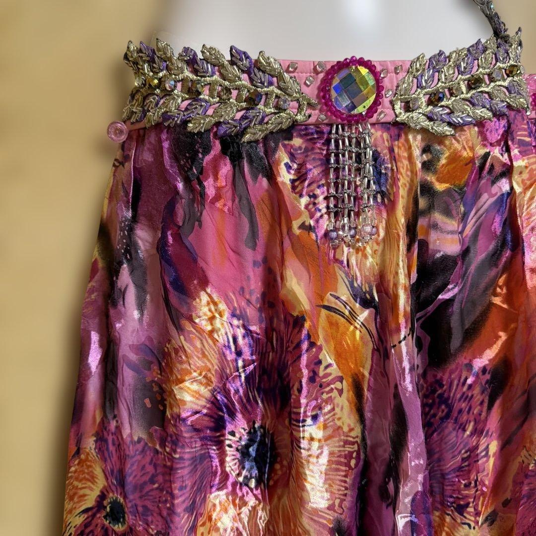 ベリーダンス セットアップ ピンクと紫