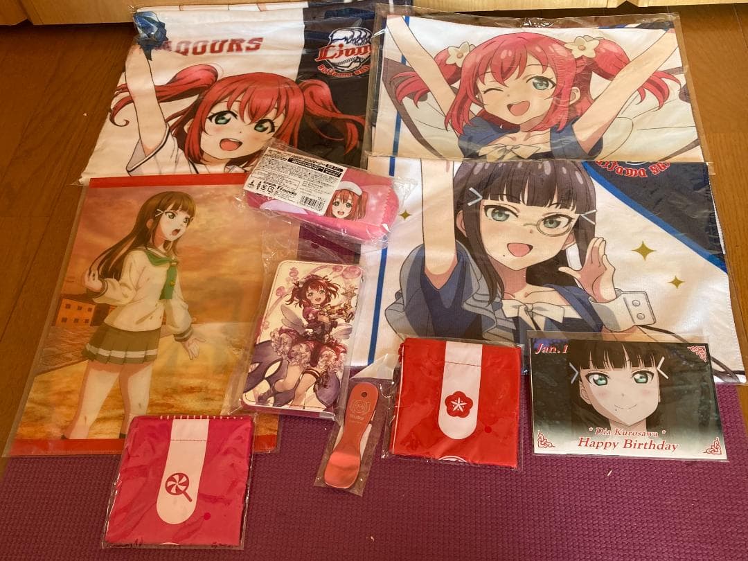 ラブライブ!サンシャイン!! 黒澤ダイヤ、ルビィ x西武ライオンズ 応援タオル等