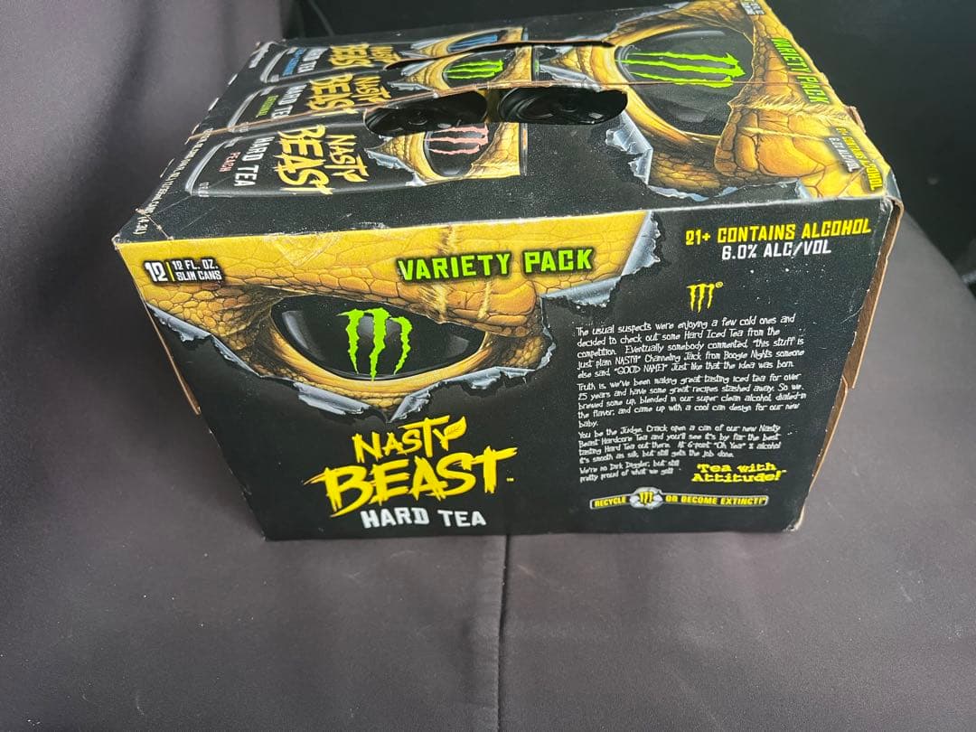 Monster Nasty Beast Hard Tea バラエティパック12缶