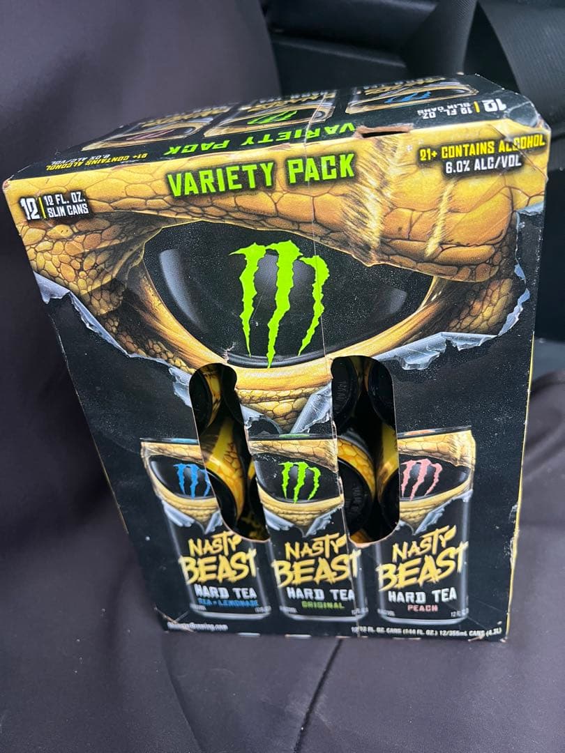 Monster Nasty Beast Hard Tea バラエティパック12缶