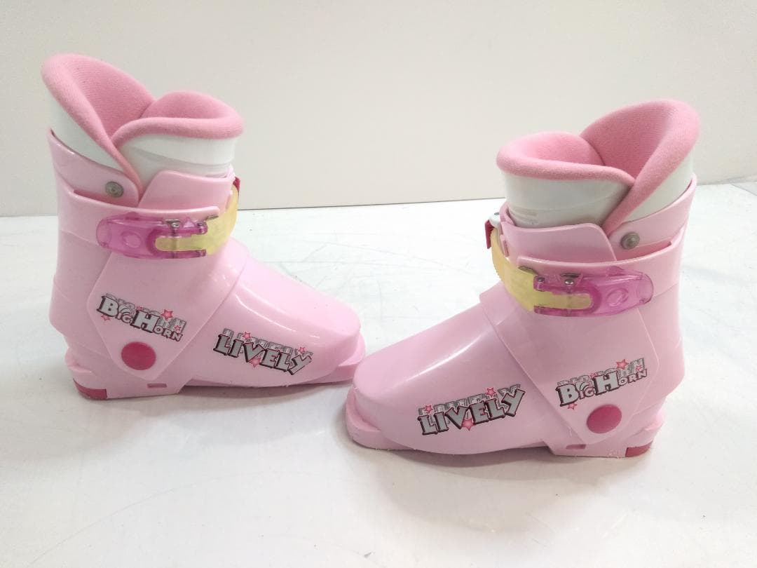 女の子 キッズジュニアスキー4点セット カザマ 106cm ブーツ 19cm ◇