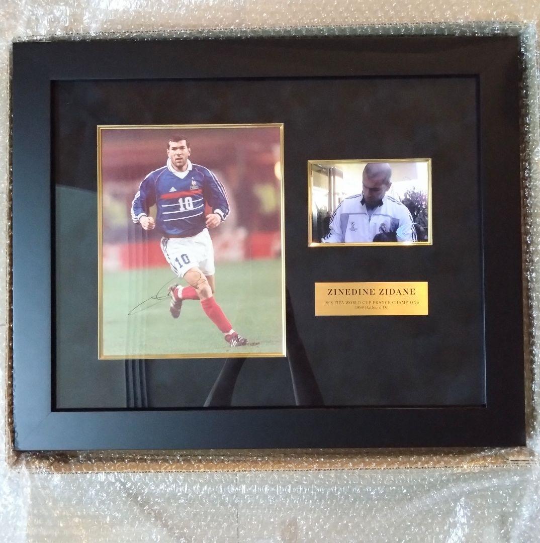 ジダン サイン入りフォト　ワールドカップフランス代表 1998-1999