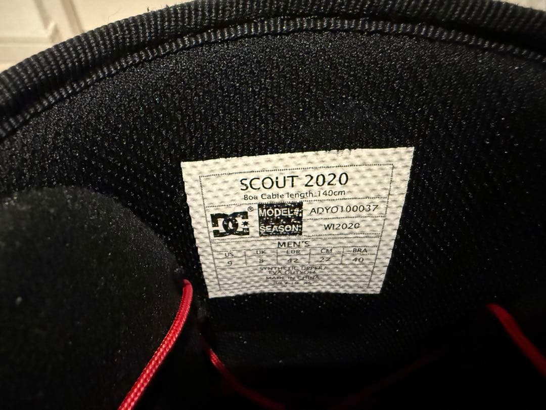 DC スノーボードブーツ SCOUT 2020年モデル